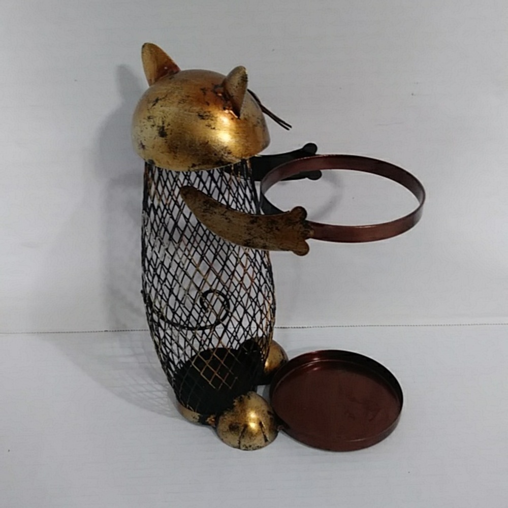 Cat Wine Holder With Cork Holder *GUC* - Picture 3 of 8